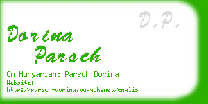 dorina parsch business card